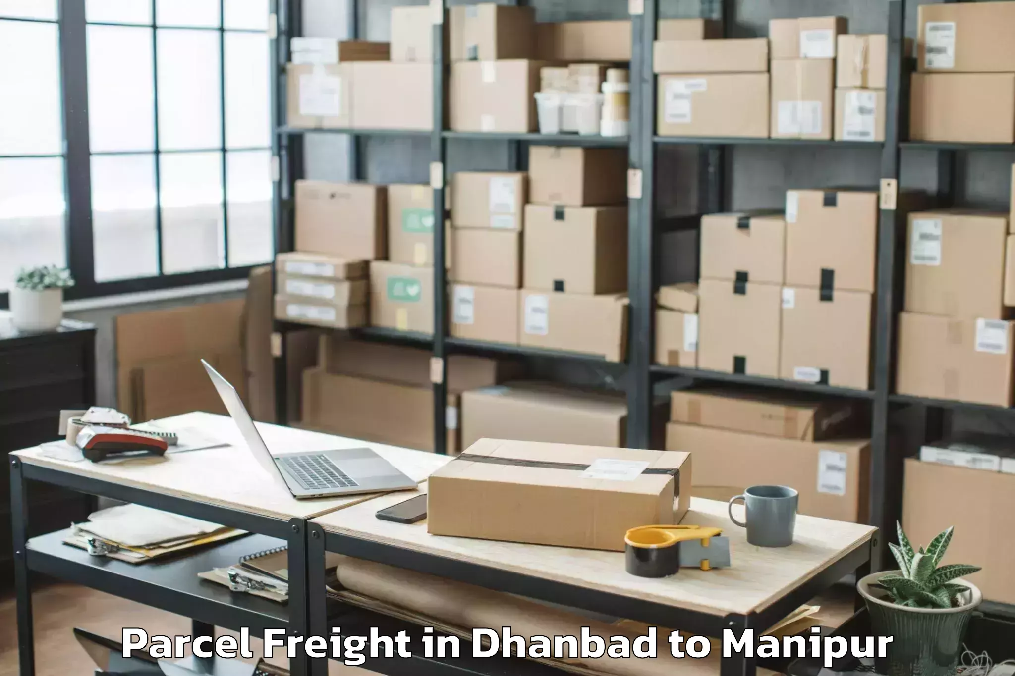 Book Dhanbad to Wangoi Parcel Freight Online